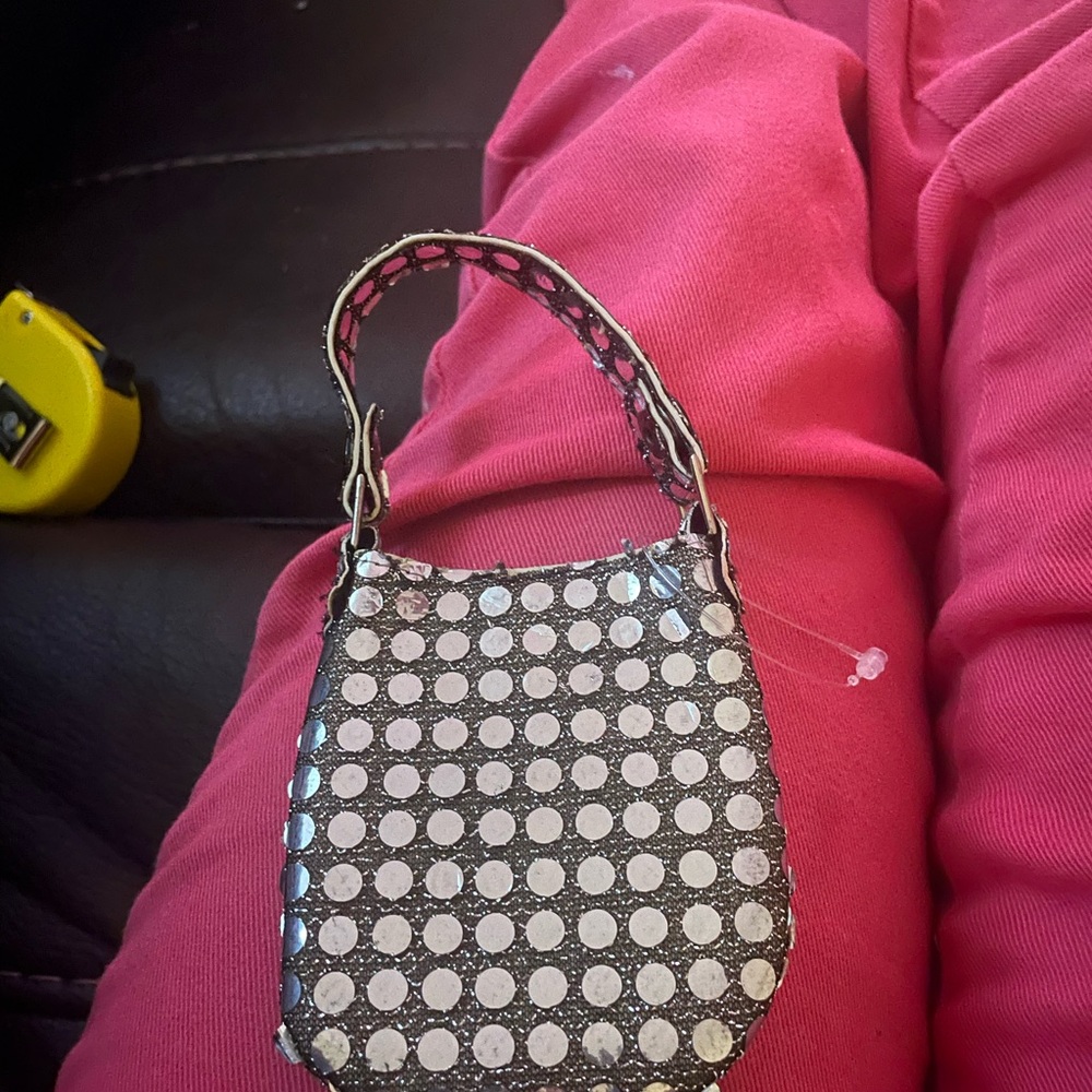 Silver purse for an 18” doll
